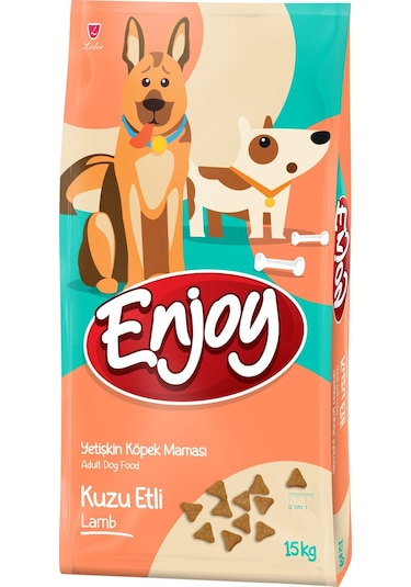 Enjoy Kuzu Etli ve Pirinçli Yetişkin Köpek Maması 15 KG