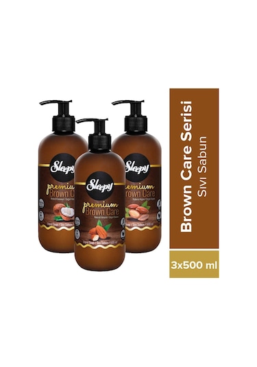 Sleepy Premium Brown Care Serisi Sıvı Sabun 3 x 500 ML