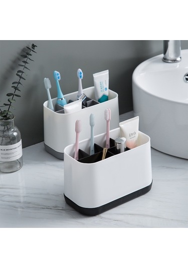 Moveevo Banyo Taşınabilir Diş Fırçası Ve Macun Saklama Kutusu - 78'li Paket, Kaymazsız, Bölmeli, Temizliği Kolay, Uzunluk Tasarrufu Diğer