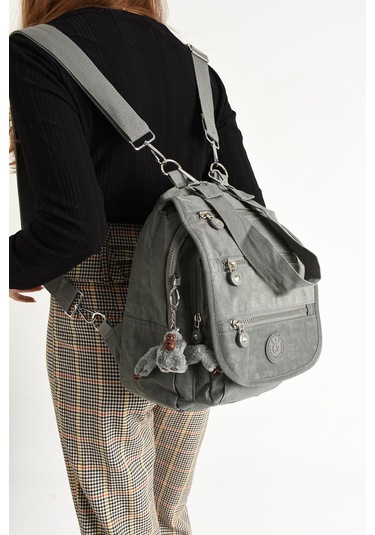Ultra Hafif Kadın Sırt Ve El Çantası Gri Model: 571-5a - Gri