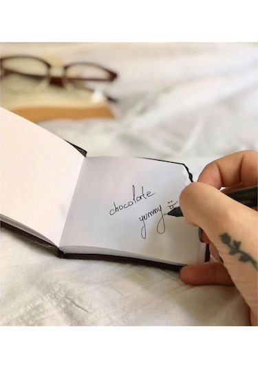 Kokulu Çikolata Defter Ve Unicorn Temalı Işıklı Sulu Pullu Kalem