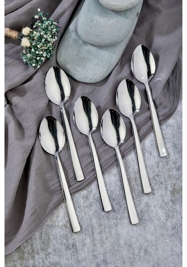 Cooker 6'lı Milas Paslanmaz Çelik Yemek Kaşığı Ckr2178 Çelik