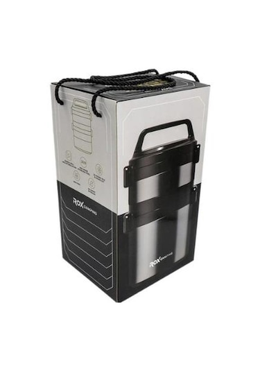 Rox Camping 2.2 Lt Yemek Termosu Siyah