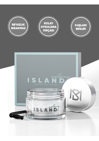 Island Kaş Şekillendirici-sabitleyici Wax Gri