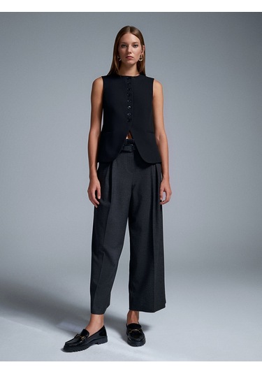 Dilvin 60600 Pensli Yelek-siyah Siyah