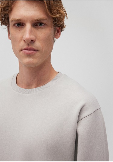 Mavi - Bisiklet Yaka Gri Basic Sweatshirt 0s10276-81582 Gri