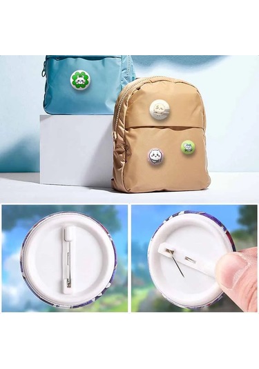 Sevimli Chiikawa Rozeti Karikatür Animasyon Periferik Yaka Iğneler Teneke Yuvarlak 44mm Style 12 44mm Çok Renkli