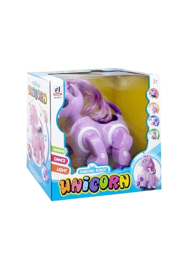 Sesli Işıklı Danseden Pilli Robot Unicorn 8212