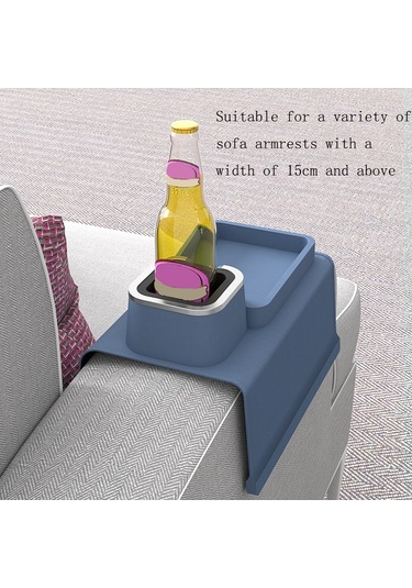 Sones Kanepe Kol Dayanağı Araba Kol Dayanağı Silikon Bardak Altlığı Isı Yalıtımı Haşlanma Önleyici Bardak Tutucu Mavi