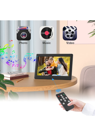 Dijital Fotoğraf Çerçevesi Ips Lcd Panel 1280 800 Uzaktan Kumanda