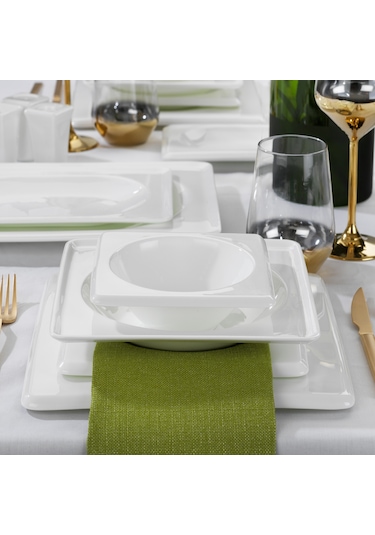 Schafer Blanc Bone Yemek Takımı 60 Parça-beyaz
