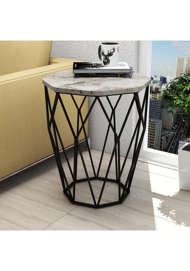 Variant Sofya Metal Ayaklı Yan Sehpa