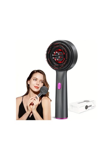 Çok Fonksiyonlu Elektrikli Saç Derisi Masaj Fırçası 4741 Açık Mavi