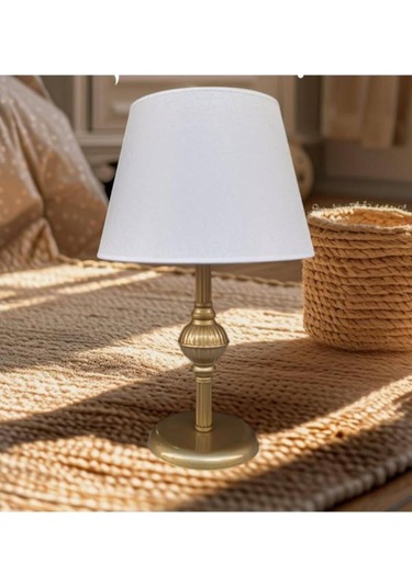 Riga Abajur Eskitme Uzun Krem Şapka Kahverengi