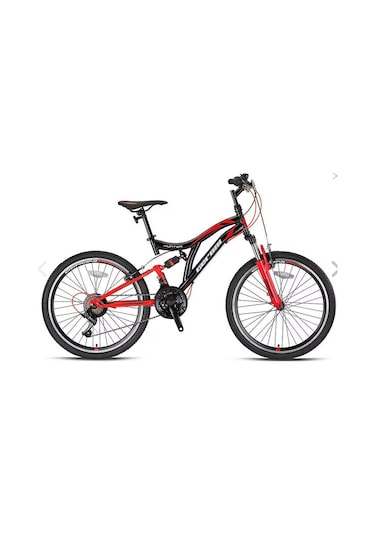 Hunter - 26" Mtb - 21 Vites - V.b. - Siyah-kırmızı/beyaz Siyah