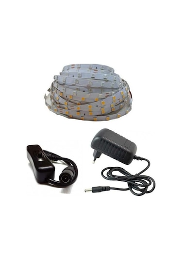 Şerit Led Tek Çipli Adaptör Tak Çalıştır Set Anahtarlı