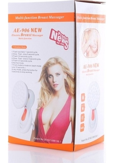 Bloomnest Ae-906 Usb Şarjlı Su Geçirmez Göğüs Masaj Cihazı A285ff Renkli, Çok Renkli Çok Renkli