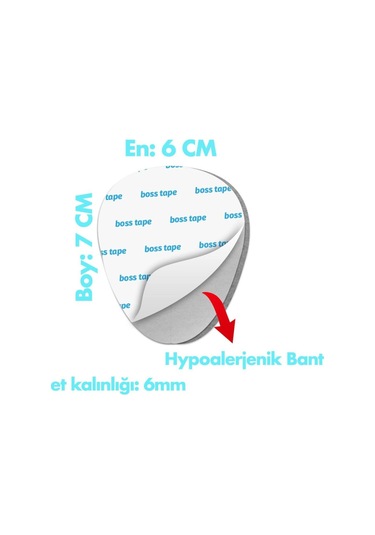 Boss Ayak Tabanı için Yumuşak Yapılı Hipoalerjenik Ped 10'lu