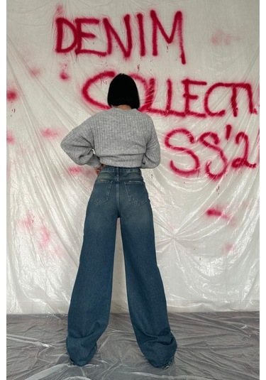 Sensuelle Lacivert Comfy Jeans Pantolon Lacivert