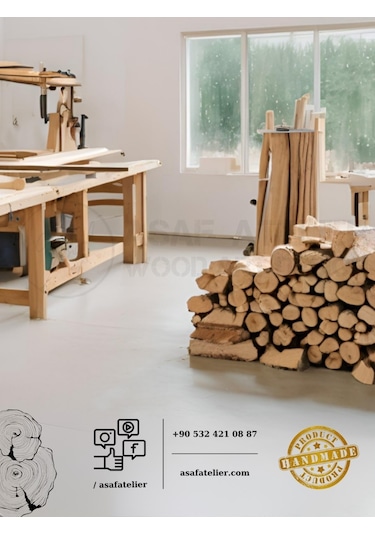 El Yapımı Ceviz Ağacı Ahşap Kupa - Kuksa