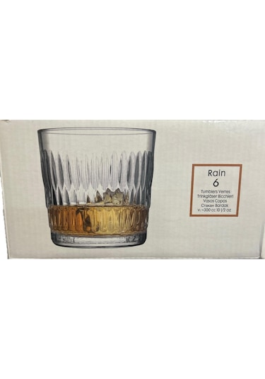 Paşabahçe Rain Su Bardak - 6 Lı Yeni Seri Su - Meşrubat Bardağı