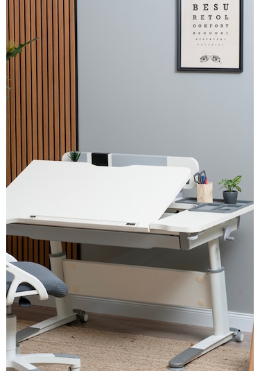 Sirius Simple Yükseklik Ve Eğim Ayarlı, Bilgisayar Ve Ofis Masası, Modern Ekru Çalışma Masası Gri Gri Sirius Simple Yükseklik Ve Eğim Ayarlı, Bilgisayar Ve Ofis Masası, Modern Ekru Çalışma Masası Gri Gri