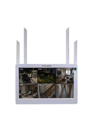 Rose 6 Ptz Kameralı 10.1'' Lcd Ekranlı Sesli Kablosuz Wifi Kamera Seti