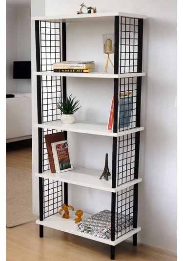 Kitap Yuvası 5 Raflı Geniş Kitaplık Ayakkabılık Banyo Düzenleyici Klasörlük Dekoratif Mutfak Rafı Beyaz Kitap Yuvası 5 Raflı Geniş Kitaplık Ayakkabılık Banyo Düzenleyici Klasörlük Dekoratif Mutfak Rafı Beyaz