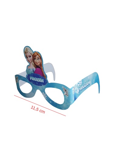 Elsa Frozen Temalı Kağıt Gözlük 6 Adet Parti Gözlüğü Tüm Yaşlar