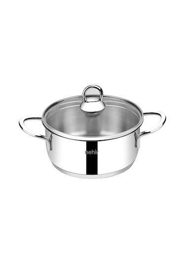 Nehir Silver 6 Parça Paslanmaz Çelik Mini Tencere Seti (12-14-16 cm)