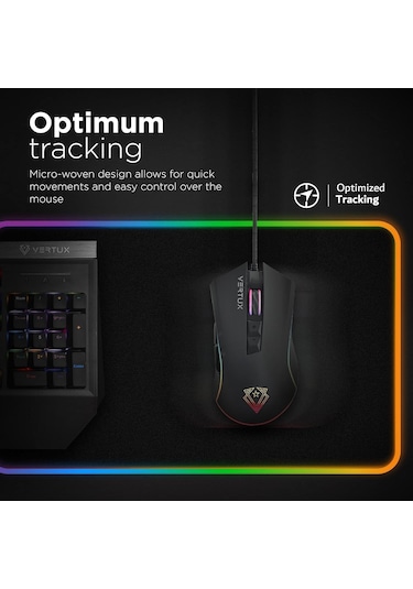 Vertux Swiftpad-xl, Led Genişletilmiş Oyun Fare Altlığı, Optimum