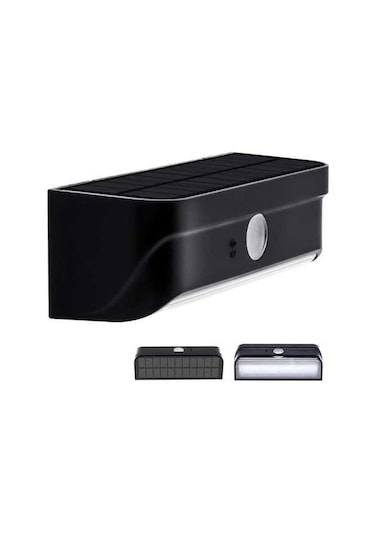 Novahub Gs-sl1804-s 1w Güneş Enerjili Hareket Sensörlü Duş Lambası, Ip65 Su Geçirmez, 12 Saat Aydınlatma, Pratik Ve Güvenli Siyah