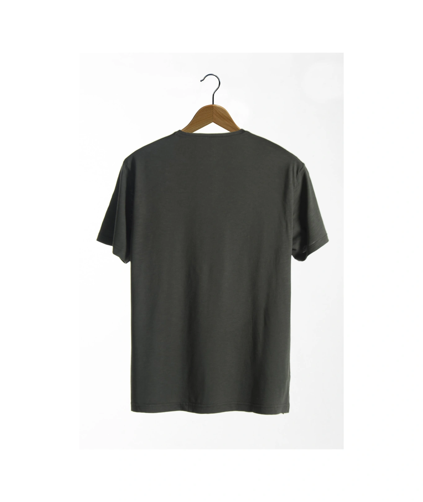 Veaven Unisex Koyu Yeşil Bisiklet Yaka Basic Oversize T-shirt Koyu Yeşil