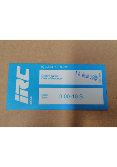 300 10 3.00 10 300-10 İç Lastik Anlaş Eğri Siboblu Scoter