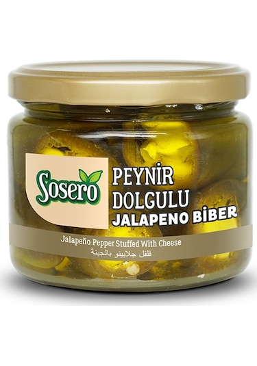 Sosero Peynir Dolgulu Jalapeno Biber Cam 290 G