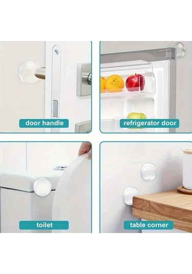 Xuweiwei Kalın Kapı Tutamacı Süngeri 50x8mm Ses Önleyici Çarpışma Koruma Paspası