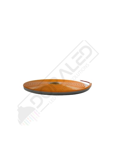 12 Volt 6x12mm Turuncu Esnek Neon Led 5 Metre 1 Cm'de Kesilebilir.