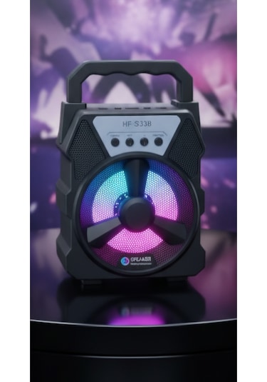 Şarjlı Bluetooth Speaker Usb/sd Kart/aux Destekli Led Işıklı Taşınabilir Hoparlör Diğer