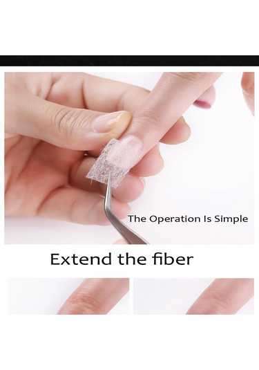 Skycity Tırnak Uzatma Ve Onarım İçin İpek Cam Elyafı - 10 Adet 4x8 Cm