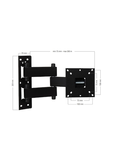 Vontech Vt 222 Hc Pro 10 27" Lcd/Led Tv Hareketli Askı Aparatı