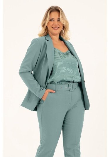 Astarlı Blazer Ceket-mint Mint Yeşili