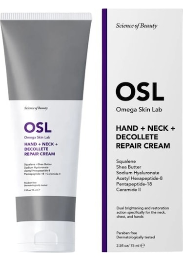Osl Omega Skin Lab Hand + Neck + Decollete Repair Cream 75 Ml