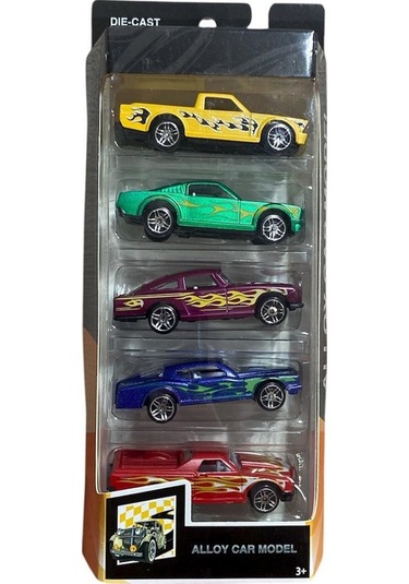 Kutulu 5 Li Metal Araba Seti 0373