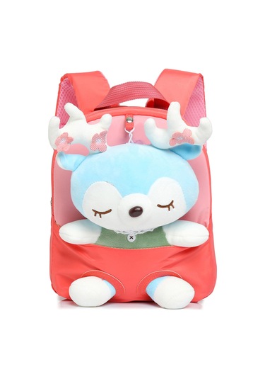 Jeehugo Küçük Çocuklar İçin Pembe Geyik Desenli Yumuşak Plüş Çanta - Okul Çantası, Hafif Ve Şık, Dayanıklı Materyal