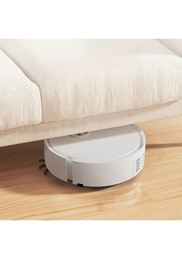 Sunshine011 Mini Robot Süpürge - Kompakt, Pil İle Çalışan Beyaz Evcil Hayvan İçin Ff-beyaz
