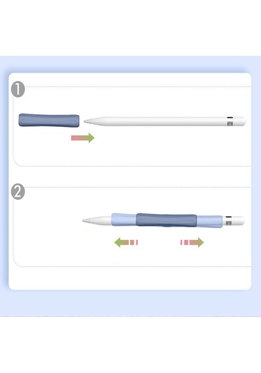 Apple Pencil 1-2 Nesil Pro Usb-c Uyumlu Soft Yumuşak Silikon Kalem Tutucu Zarif Ve Rahat Kullanım Lavanta