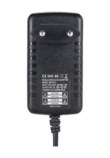 Geeksen Güç Kaynağı Adaptörü Dönüştürücü Gitar Bas Efekti İçin 100 240v Giriş Ab Fişi