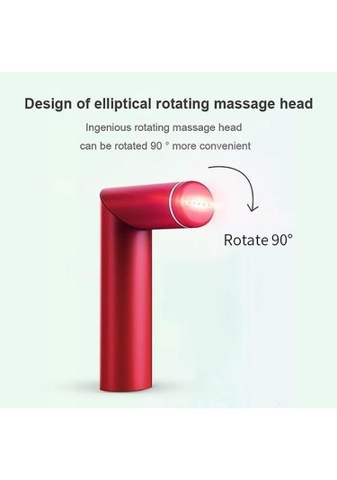 Three Beans Elektrikli Göz Masajı Karşıtı Masaj Aleti - Kırmızı Yaarql Kırmızı