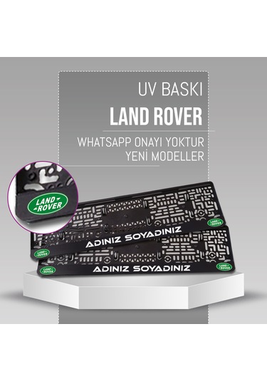 Land Rover Plakalık, 2 Adet Premium Uv Baskı, Plakalıkhane