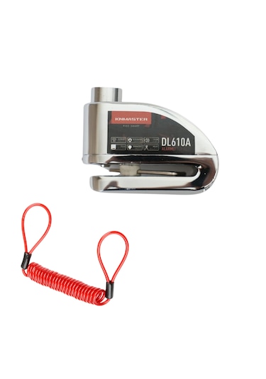 Knmaster Dl610a Alarmlı Disk Kilidi 10 Mm Çelik Pim Hatırlatm